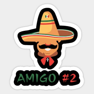 Funny Mexican Amigo #2 Group Matching Sticker